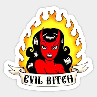 Evil Bitch (Colour) Sticker